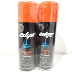 Edge Sensitive Skin Shave Gel For Men With Aloe Twin Pack, 14 Oz New